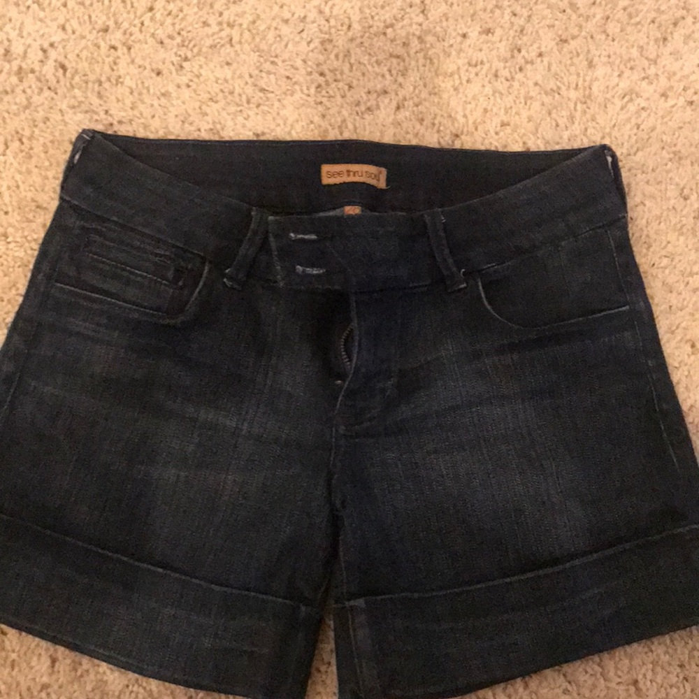See Thru Soul Denim Shorts